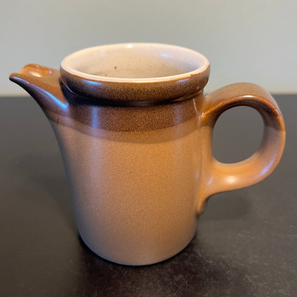Vtg MIKASA Potters Art Stoneware Creamer PK012 BUCKSKIN Ben Seibel Design 10oz